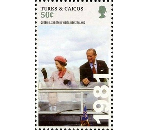 Queen Elizabeth II visits New Zealand (1981) - Caribbean / Turks and Caicos Islands 2015 - 50