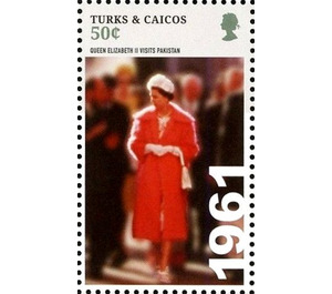 Queen Elizabeth II visits Pakistan (1961) - Caribbean / Turks and Caicos Islands 2015 - 50