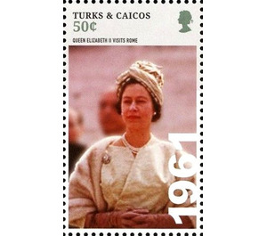 Queen Elizabeth II visits Rome (1961) - Caribbean / Turks and Caicos Islands 2015 - 50