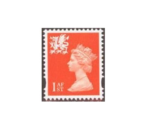 Queen Elizabeth II - Wales - Machin Portrait - United Kingdom / Wales Regional Issues 2000