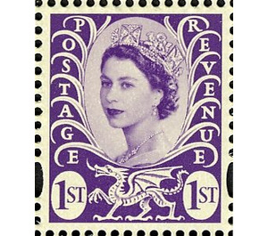 Queen Elizabeth II - Wales - Wilding Portrait - United Kingdom / Wales Regional Issues 2008