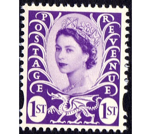 Queen Elizabeth II - Wales - Wilding Portrait - United Kingdom / Wales Regional Issues 2008