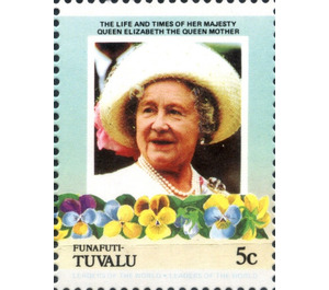 Queen Elizabeth Then Queen Mother - Polynesia / Tuvalu, Funafuti 1985