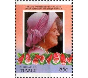 Queen Elizabeth Then Queen Mother - Polynesia / Tuvalu, Nukulaelae 1985