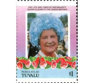 Queen Elizabeth Then Queen Mother - Polynesia / Tuvalu, Nukulaelae 1985