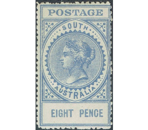 Queen Victoria (bold postage) - South Australia 1909 - 8