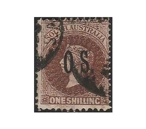 Queen Victoria overprinted by O.S. - South Australia 1902