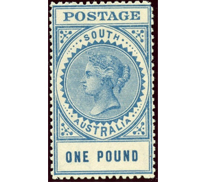 Queen Victoria (POSTAGE in bold characters) - South Australia 1910