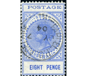 Queen Victoria (POSTAGE in thin characters) - South Australia 1904