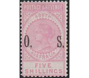 Queen Victoria (Postage & Revenue) overprinted by O.S. - South Australia 1901