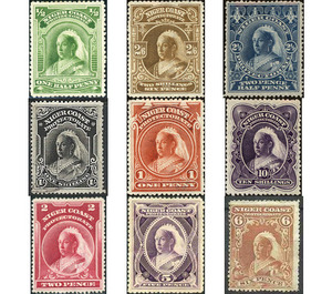 Queen Victoria - West Africa / Niger Coast Protectorate 1897 Set