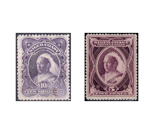 Queen Victoria - West Africa / Niger Coast Protectorate 1898 Set