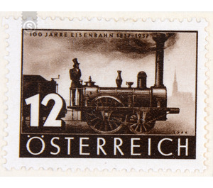 railroad  - Austria / I. Republic of Austria 1937 - 12 Groschen