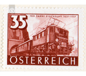 railroad  - Austria / I. Republic of Austria 1937 - 35 Groschen
