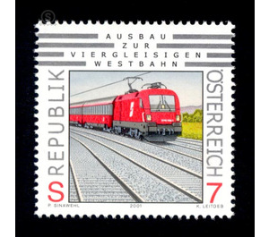 railroad  - Austria / II. Republic of Austria 2001 - 7 Shilling