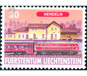 railroad  - Liechtenstein 1997 - 90 Rappen