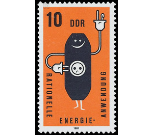 Rational use of energy  - Germany / German Democratic Republic 1981 - 10 Pfennig
