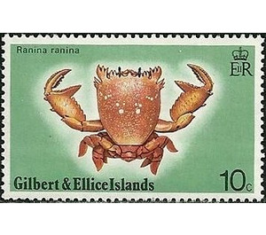 Red Frog Crab (Ranina ranina) - Micronesia / Gilbert and Ellice Islands 1975 - 10