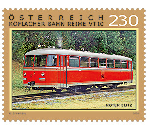 Red lightning - Graz-Köflacher Bahn series VT 9 - Austria / II. Republic of Austria 2020 - 230 Euro Cent