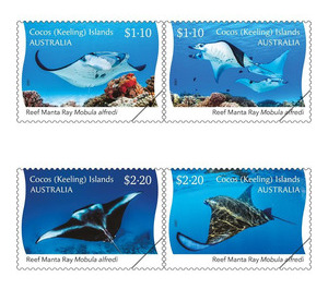 Reef Manta Ray (Mobula alfredi) (2021) - Cocos (Keeling) Islands 2021 Set