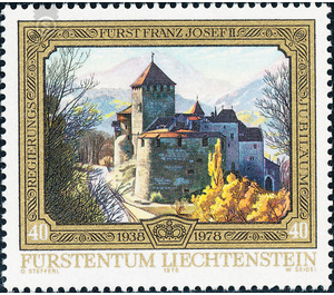 Regierungsjubiläum  - Liechtenstein 1978 - 40 Rappen