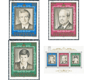 Regierungsjubiläum  - Liechtenstein 1988 Set