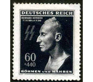 Reinhard Heydrich (1904-1942), deputy protector - Germany / Old German States / Bohemia and Moravia 1943