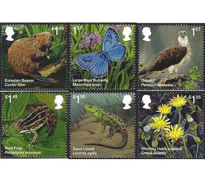 Reintroduced Species - United Kingdom / Northern Ireland Regional Issues 2018 Set