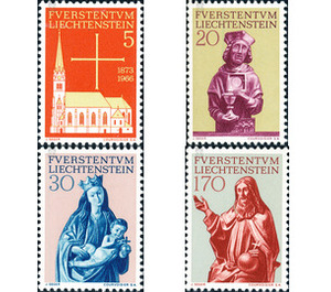 Restoration church  - Liechtenstein 1966 Set