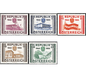 Restoration of the independence  - Austria / II. Republic of Austria 1955 Set