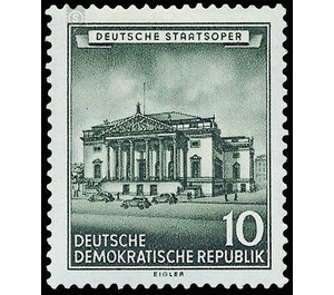 Restored historic buildings  - Germany / German Democratic Republic 1955 - 10 Pfennig