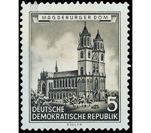 Restored historic buildings  - Germany / German Democratic Republic 1955 - 5 Pfennig