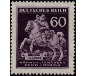 Riding postman (18th cent.) - Germany / Old German States / Bohemia and Moravia 1943 - 60