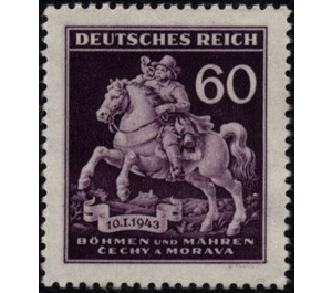 Riding postman (18th cent.) - Germany / Old German States / Bohemia and Moravia 1943 - 60