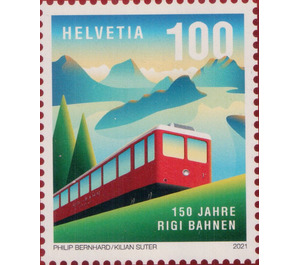 Rigi Mountain Railways, 150 Years - Switzerland 2021 - 100