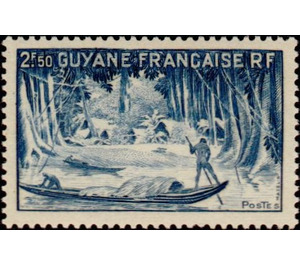 River Oyapok 2.5₣ - South America / French Guiana 1947 - 2.50
