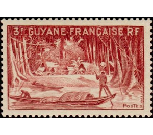 River Oyapok 3₣ - South America / French Guiana 1947 - 3