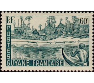 Rives du Maroni 60c - South America / French Guiana 1947 - 60