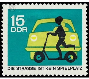 Road safety  - Germany / German Democratic Republic 1966 - 15 Pfennig