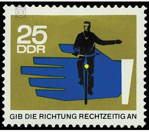 Road safety  - Germany / German Democratic Republic 1966 - 25 Pfennig