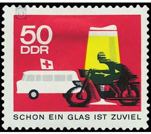 Road safety  - Germany / German Democratic Republic 1966 - 50 Pfennig