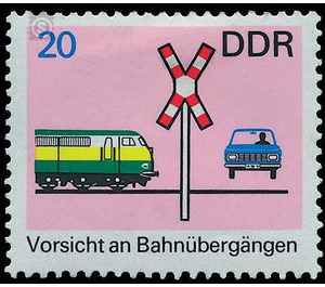 Road safety  - Germany / German Democratic Republic 1969 - 20 Pfennig