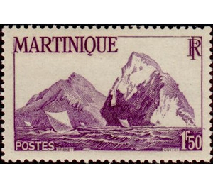Rocky Island - Caribbean / Martinique 1947 - 1.50