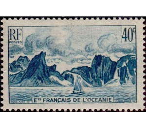 Rocky Shore - Polynesia / French Oceania 1948 - 40