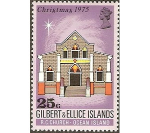 Roman Catholic church on Ocean-Island - Micronesia / Gilbert and Ellice Islands 1975 - 25