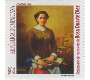 Rosa Duarte Díez, Poet, Birth Bicentenary - Caribbean / Dominican Republic 2020