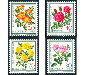 Rose - Fox Rose  - Switzerland 1977 Set