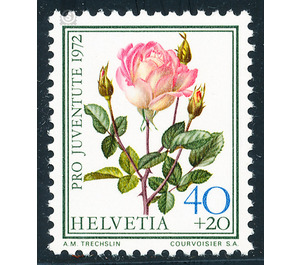 roses  - Switzerland 1972 - 40 Rappen