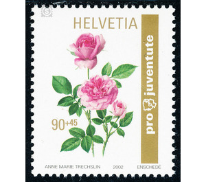 roses  - Switzerland 2002 - 90 Rappen