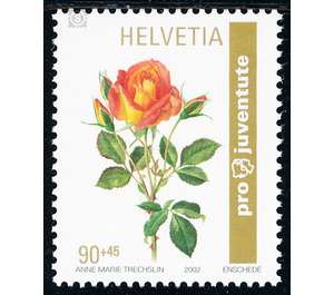 roses  - Switzerland 2002 - 90 Rappen